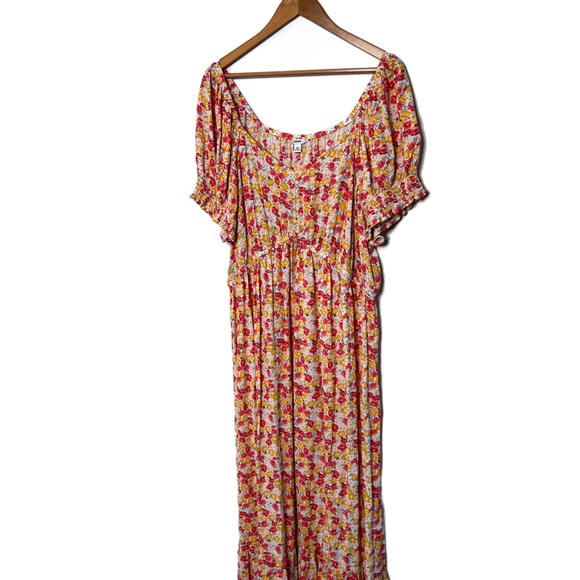 SONOMA Maternity Goods for Life Floral Maxi Dress Smocked Waist Puff Sleeve Midi - Picture 5 of 16